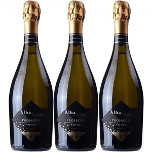 Набір 3 = 2 | Вино ігристе Alba Luna / Альба Луна, Prosecco DOC, Біле, Сухе, 11%, 0.75 л 