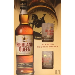 Віскі Шотландії Highland Queen + 2 glass 0.75 л [2117401174013]