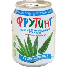Фрутинг Кореи Мультифрут с кусочками алое, 0.238 л (ж/б)