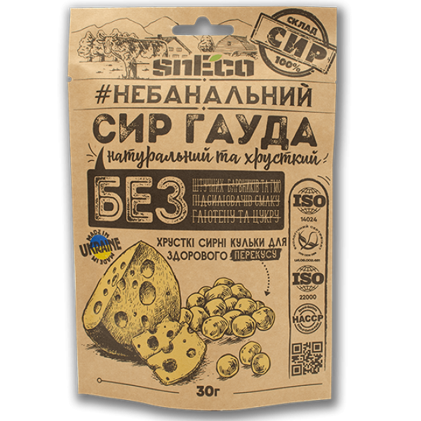 Сир сушений snEco «Гауда» 30 г.