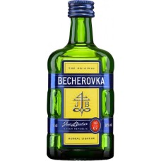Лікерна настойка Becherovka / Бехеровка, 38%, 0.05 л