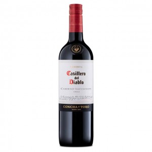 Вино Чили Casillero del Diablo Cabernet Sauvignon / Казильеро дель Дьябло Каберне Совиньйон, Кр, Сух, 0.75 л 