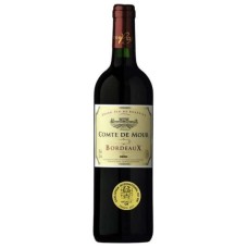 Вино Франции Comte De Mour Bordeaux / Комт де Мур Бордо, Красное, Сухое, 0.75 л