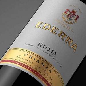 Вино Іспанії Ederra Crianza, DOC Rioja, 13.5%, Червоне, Сухе, 0.75 л [8411543111825]