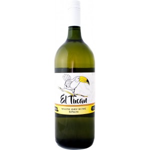 Вино Іспанії Ель Тукан, 7.5%, Біле, Сухе, 1.5 л [8422795001109]