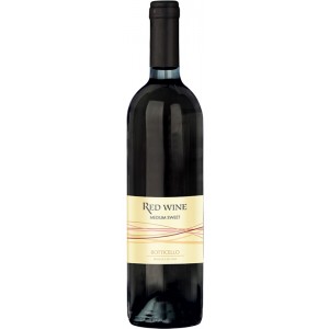 Вино Італії Botticello Red wine Medium Sweet Чер., Н/Сол 10% 0.75 л [8011510018265]