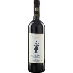 Вино Грузії Bugeuli Сапераві, Червоне, Сухе, 12.5% 0.75 л [4860004130082]