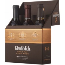 Виски Glenfiddich, Mix Pack / Гленфиддик, Микс Пак, (12 л, 15 л, 18 л.), 40%, 3х0.2 л (под. наб.)