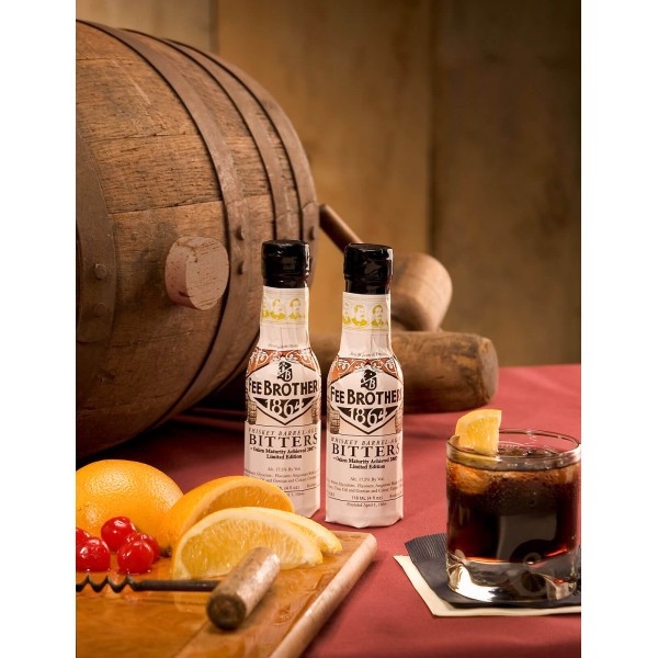 Біттер Fee Brothers, Whiskey Barrel-Aged / Фі Бразерс, Джин Баррель, 17.5%, 0.15 л