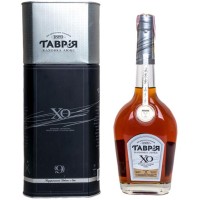 Коньяк Tavria, Kahovka Lux / Таврія, Каховка Люкс, XO, 9 років, 40%, 0.5 л (в тубусі)