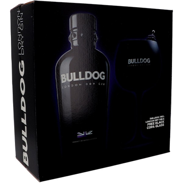 Джин Bulldog / Бульдог, 40%, 0.7 л + келих (под. наб.)