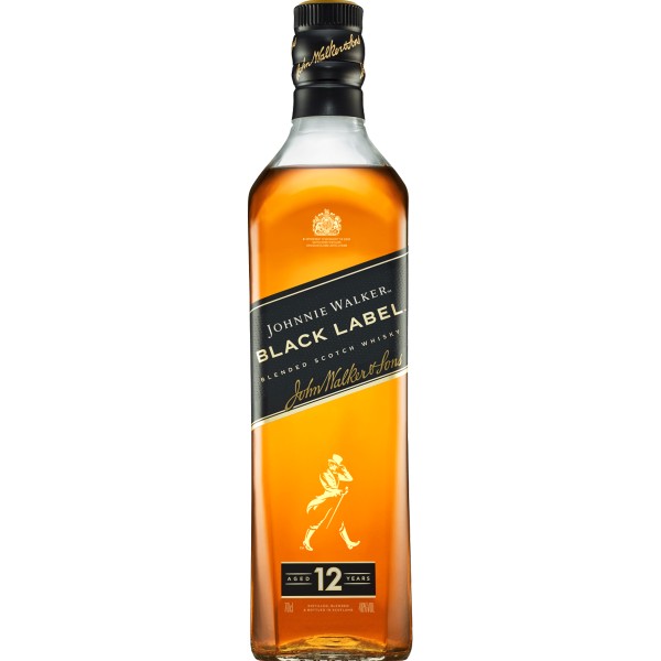 Віскі Johnnie Walker, Black label / Джонні Вокер, Блек Лейбл, 12 років, 40%, 0.7 л