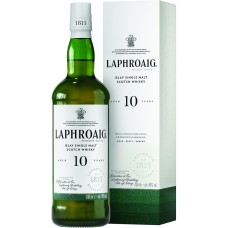 Виски Laphroaig / Лафройг, 10 лет, 40%, 0.7 л (в коробке)