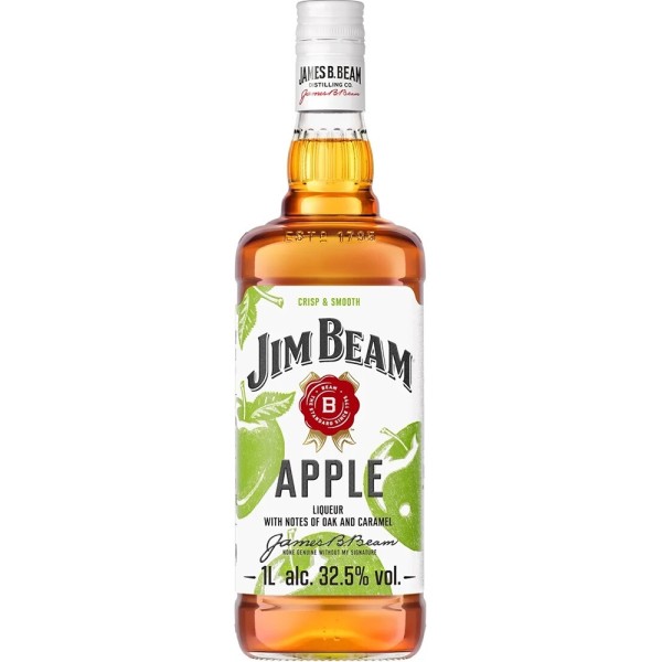 Виски-ликер Jim Beam, Apple / Джим Бим, Эппл, 32.5%, 1 л