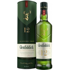 Виски Glenfiddich / Гленфиддик, 12 лет, 40%, 0.5 л (в тубусе)