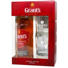 Виски Grant's, Family Reserve / Грантс, Фэмили Резерв, 40%, 0.7 л + 2 бокала (под. наб.)