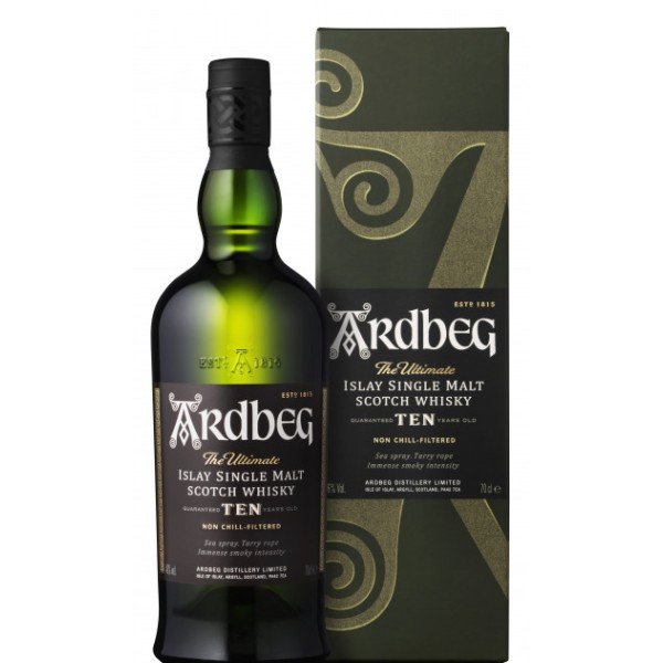Віскі Ardbeg / Ардбег, 10 років, 46%, 0.7 л (под. уп.)