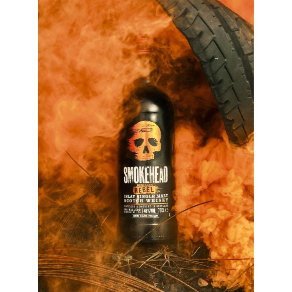 Виски Smokehead, Rum Rebel / Смоукхед, Рам Ребел, 46%, 0,7 л (в тубусе)