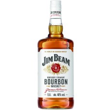 Віскі бурбон Jim Beam, White / Джим Бім, Уайт, 40%, 1.5 л
