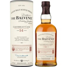 Виски Balvenie, Caribbean Cask / Балвени, Карибиан Каск, 14 лет, 43%, 0.7 л (в тубусе)