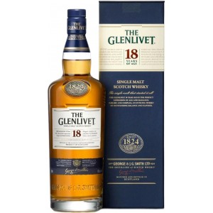 Віскі Шотландії The Glenlivet 18 років 43%, 0.7 л. пляшка в кор. [80432403105]