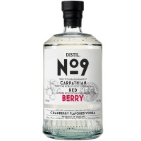 Водка Distil №9, Cranberry / Дистил №9, Клюква, 40%, 0.5 л