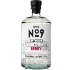 Водка Distil №9, Cranberry / Дистил №9, Клюква, 40%, 0.5 л