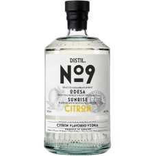 Водка Distil №9, Citron / Дистил №9, Цитрон, 40%, 0.5 л