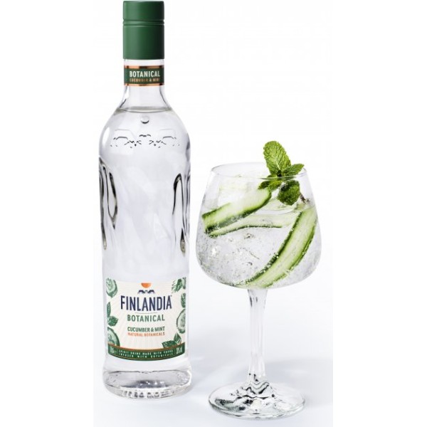 Водка Finlandia, Botanical, Cucumber & Mint / Финляндия, Ботаникал, Огурец и мята, 30%, 0.7 л