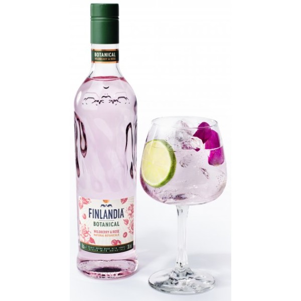 Водка Finlandia, Botanical, Wildberry & Rose / Финлядия, Ботаникал, Лесна ягода и роза, 30%, 0.7 л