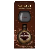 Лікер Mozart, Chocolate Cream / Моцарт, Чоколат Крем, 17%, 0.5 л + 1 склянка (под. наб.) [9005701015415]