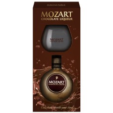 Лікер Mozart, Chocolate Cream / Моцарт, Чоколат Крем, 17%, 0.5 л + 1 склянка (под. наб.)