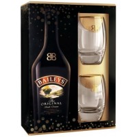 Лікер Ірландії Baileys original, 17%, 0.7 л (под.уп + 2 стакана) [5011013100163]