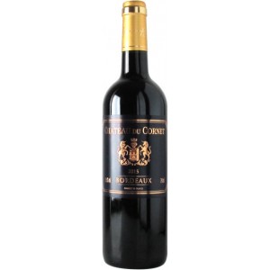 Вино Chateau du Cornet Bordeaux Rouge AOC червоне сухе 0.75 л 11-14.5% [3176481021883]