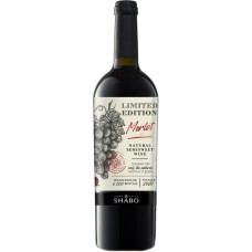 Вино Shabo / Шабо Limited Edition, Мерло, красное, полусладкое, 9-13%, 0.75 л
