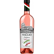 Вино VIAGGIO Dolchezza розовое полусладкое 0.75 л 9-13%