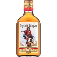 Алкогольний напій на основі Карибського рому Captain Morgan Spiced Gold 0.2 л 35% [5000281025346]