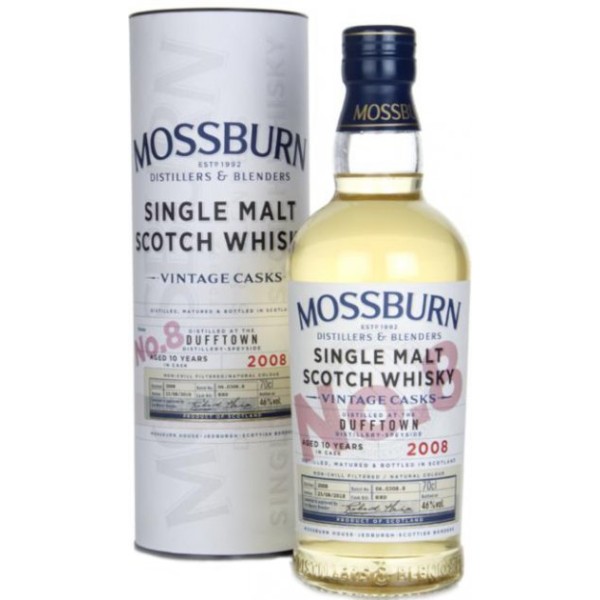Віскі Mossburn, Vintage Casks No. 8 / Моссберн, Вінтаж Каск, 46%, 0.7 л (в тубусі)