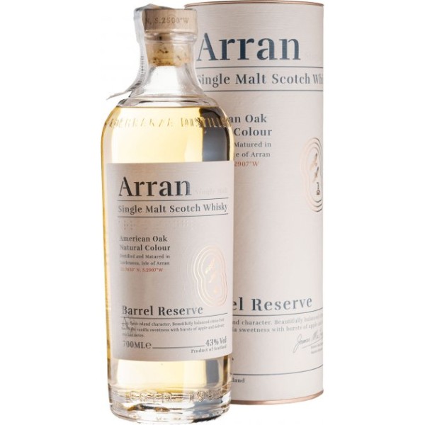 Віскі Arran, Barrel Reserve / Арран, Баррел Резерв, 43%, 0.7 л (в тубусі)