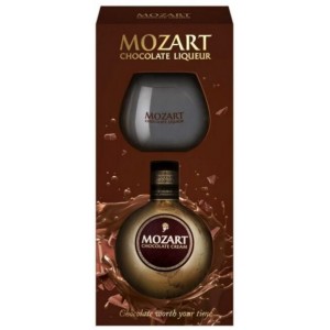 Лікер Mozart Connaisseur подарунковий набір з келихом 0.5 л 17% [9005701015415]