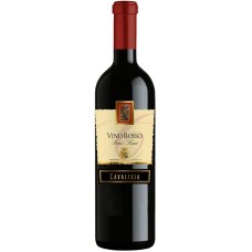 Вино Италии Cavaleria Vino Rosso Senza-Semi Dolce / Кавалерия Вино Россо Сенца Семи Дольче, Красное, Полусладкое, 0.75 л
