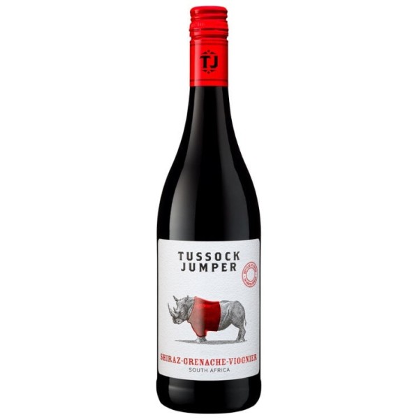 Вино ЮАР  Tussock Jumper, Shiraz-Grenache-Viognier / Тассек Джампер, Шираз-Гренаш-Вионье, Красное, Сухое, 14.5%, 0.75 л