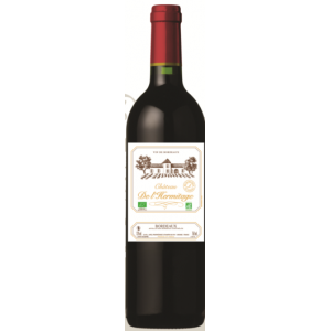 Вино Франції  Chateau de L'Hermitage BIO, Bordeaux AOC, красное сухое 13.5% 0.75 л [3760197010042]