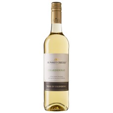 Вино   США  Sunset Creek Chardonnay, California, 12.5%, Біле, Сухе, 0.75 л