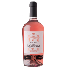 Вино Италии Puglia Primitivo Rosato Da Uve Leggermente Appassite, IGT, Puglia, 12.5%, розовое, полусухое, 0.75л