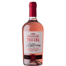Вино Италии Toscana Rosso Da Uve Leggermente Appassite, IGT, Toscana, 12.5%, Розовое, Полусухое, 0.75л