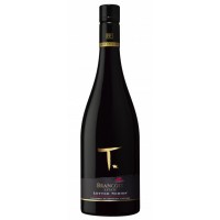 Вино Нової Зеландії "Т" Marlborough Pinot Noir 10, 5-15%, Червоне, Сухе, 0.75 л [9414024651055]