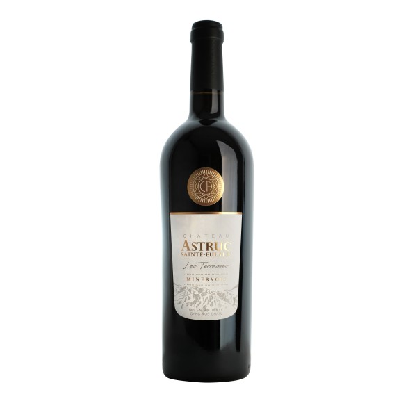 Вино Франції  Chateau Astruc Saint Eulalie, Minervois AOP, 14.5%, Червоне, Сухе, 0.75 л