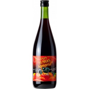 Вино Іспанії Don Simon Sangria 11%, Червоне, Солодке,  1 л [8410261151199]