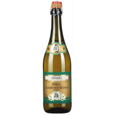 Вино іскристе Італії Abbazia Lambrusco Bianco Frizzante, Emilia IGT, Біле, Напівсухе, 0.75 л